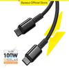 Baseus 100W Type C Cable For iPhone 15 USB C PD 5A Fast Charging Charger Wire Cord For Macbook Samsung Xiaomi Type C Laptop USB C Cable