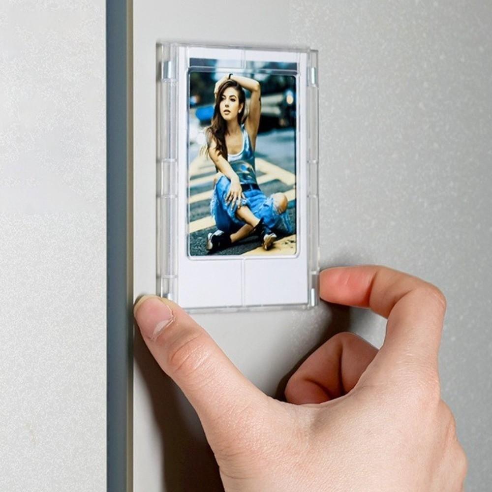 4PCS Multi-purpose Mini Picture Frames 3 Inches Photo Frames Magnetic Picture Frame Dorm Room