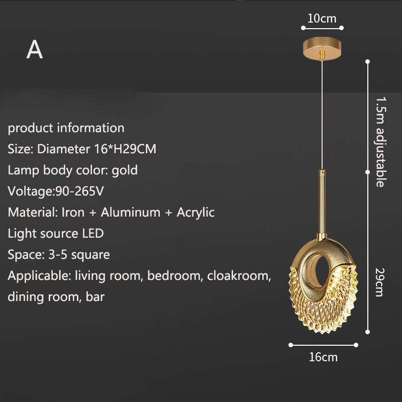 Скандинавские светодиодные подвесные светильники Хрустальная серия Люстра Модная люминария Для освещения спальни, ресторана Домашний декор Лампа Люстра Искусство