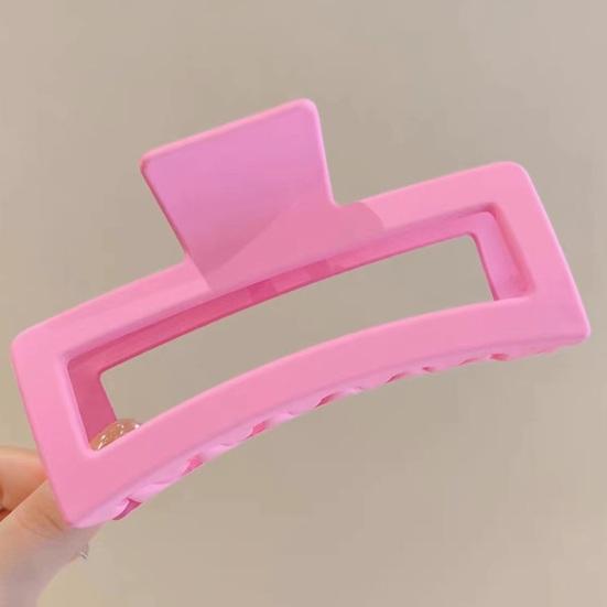 Женские заколки-акула, элегантные прямоугольные заколки для волос, нескользящие матовые пластиковые заколки, очень большие заколки-краб для густых волос и длинных аксессуаров для волос