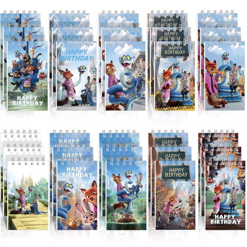 New  Zootopia 2 Spiral Book Coil Notebook Zootropolis Journal Diary Schedules Daily Notepad School Supplies Stationery