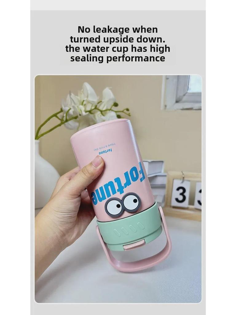 Innovative 316 Stainless Steel Straw Thermos: Portable Tea-Separation Vacuum Cup for Flowers and Tea