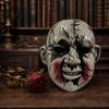 Breathable Halloween Costume Mask Scary Doll Face Mask Ghost Head Prop for Haunted House Cosplay Adults Lightweight Plastic Adults Adjustable Strap
