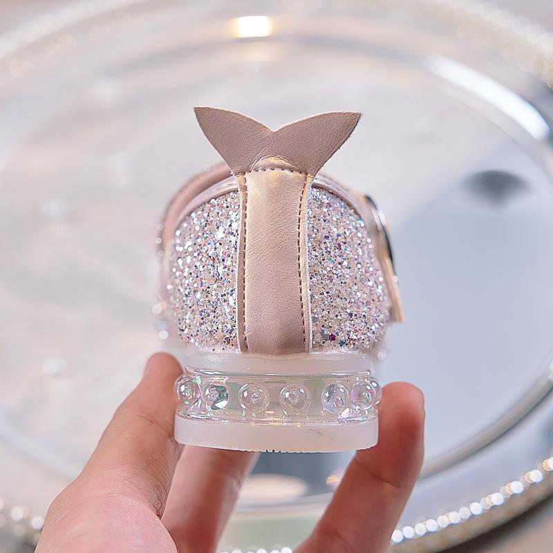 Новые Хрустальные Туфли-Хвост Русалки для Девочек 2025 года с Мягкой Подошвой и Высоким Каблуком, Идеальны для Вечерних Платьев