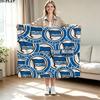 1PC Hertha BSC Custom Name Patterned Flannel Blanket Suitable For All Seasons for Home Decor Warmth and Comfort Gifts Holiday Present