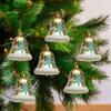 6 Pieces Christmas Bell Hanging Ornament Decorative Props Multifunctional Xmas Tree Decoration for