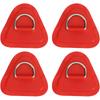 4 D-Ring Patch Kit, Stainless Steel D-Ring Pad Fittings For Inflatables, Kayaks, Surfboards, Paddleboards, Rubber Dinghies And SUPs, No Glue
