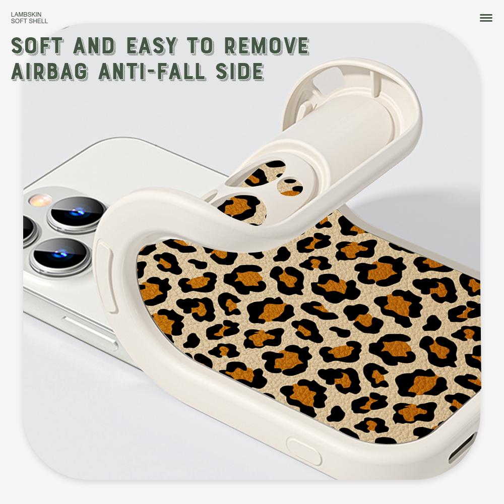 Slim Fashion Popular Tide Leopard Grain Leather Back Casing PU Leather Cover Phone Case for Huawei Honor Infinix iPhone Vivo