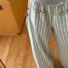 High Waist Wide Leg Pants Chic Straight Leg Pants Fashion Casual Stripe Long Pants  Girls