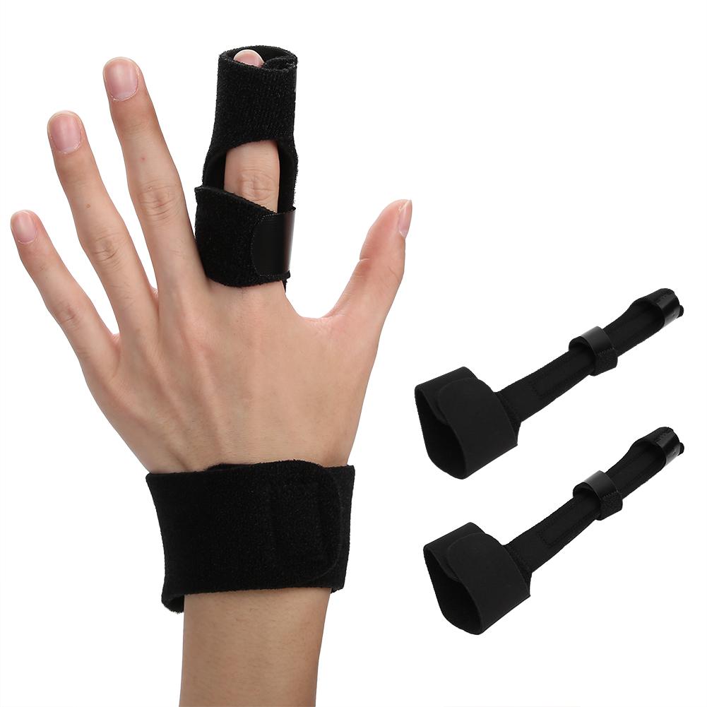 2Pcs Mallet Trigger Finger Splint Support Brace for Finger Sprain Displacement Dislocation