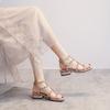 Rivet Sandals Women's New Summer Versatile Low-heeled Thick-heeled Fashionable Women's Shoes