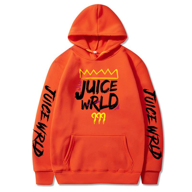 Толстовки Juice WRLD для мужчин и женщин, осенне-зимние толстовки с капюшоном в стиле Харадзюку, повседневные толстовки с капюшоном из флиса высокого качества