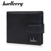 Genuine Leather Hasp Short Wallets Vintage Design Business ID Card Holder Coin Purse