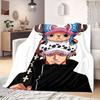 Фланелевое одеяло из аниме OnePiece Теплое, Уютное, Подходит для спален, Диванов, Кроватей, Стульев, Пикников, Путешествий