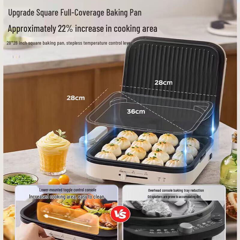 Midea Double-Sided Electric Pancake & Sandwich Maker CN plug (adapter included)