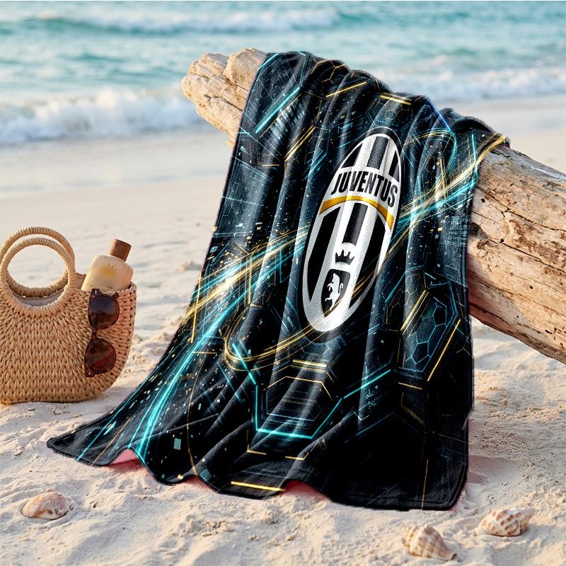Juventus FC Print Microfiber Beach Towel Quick Dry Absorbent Large Towel For Beach Swimming Travel