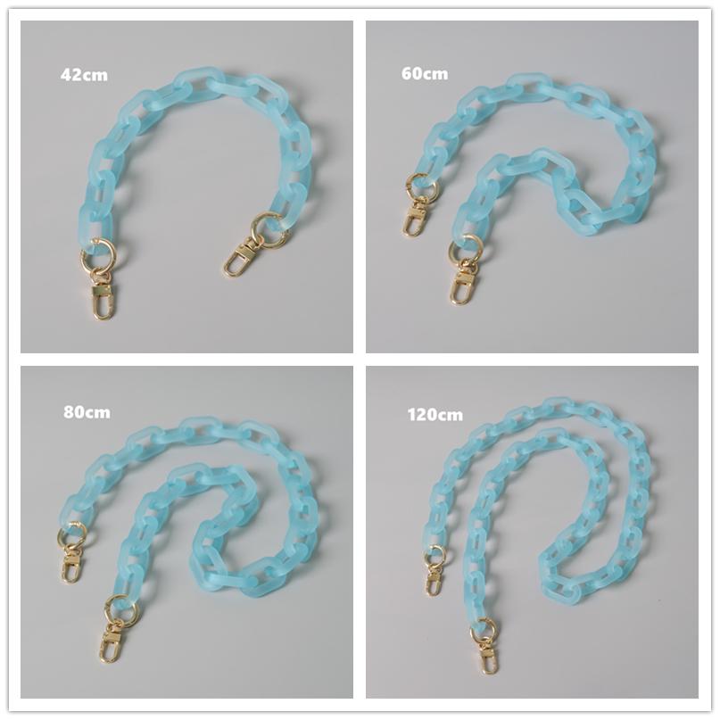 Новая модная женская сумка, аксессуар, съемные детали, сменная цепочка, милый матовый ремешок, женская акриловая цепочка на плечо с ручкой