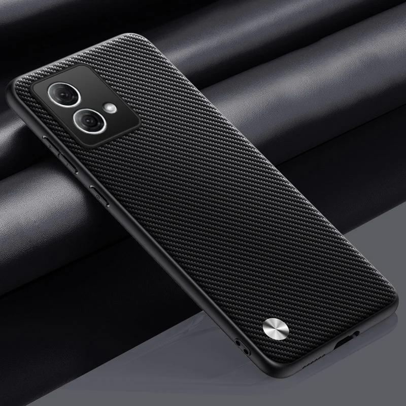 Luxury Leather Phone Case For Motorola Moto G84 5G Protective Cover Matte Silicone Shockproof Case For Motorola G84 MotoG84
