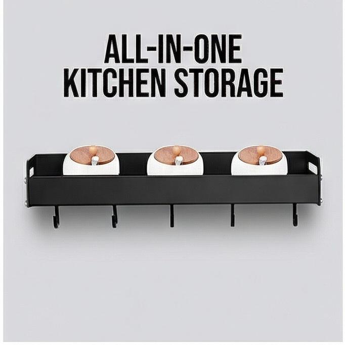 Индивидуальная настенная кухонная полка для хранения, конструкция без сверления, многоуровневая алюминиевая полка-сушилка для посуды и специй