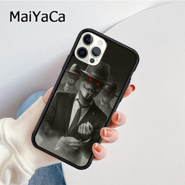 Anonymous Hacker Phone Case Cover For iPhone 17 Air 16 16e 15 plus 11 12 13 14 pro max shell  coque