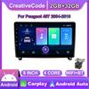 2 Din Android Car Multimedia Player For Peugeot 407 2004-2010 Car Radio Carplay WIFI GPS Navigation 2+32GB
