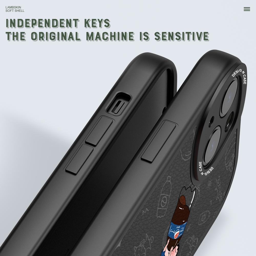 Slim Creative Cartoon Crayon Shin-chan Leather Back Casing PU Leather Cover Phone Case for Huawei Honor Infinix iPhone Vivo