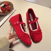 Туфли Gentle Bow Мэри Джейн Одинарные туфли Женская обувь Внутреннее увеличение Весенние туфли на мягкой подошве Балетки