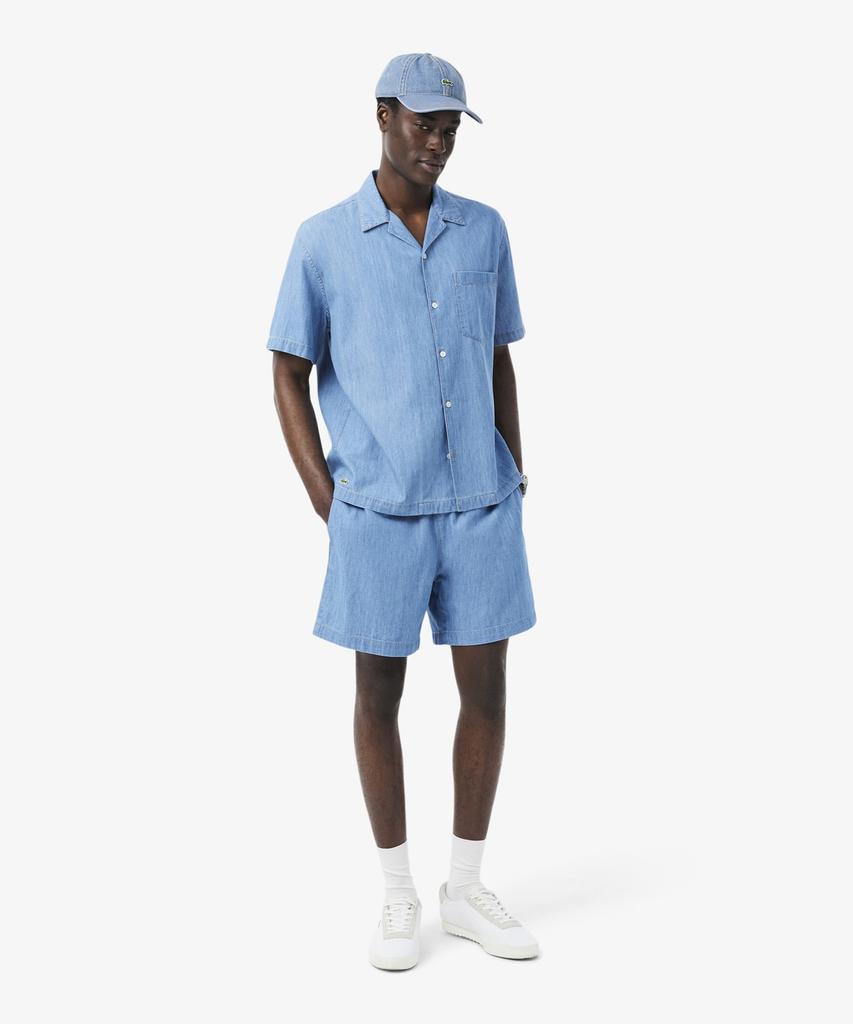 LACOSTE Унисекс Джинсовая Бейсболка из Хлопкового Твила Rk6362-56G Mku
