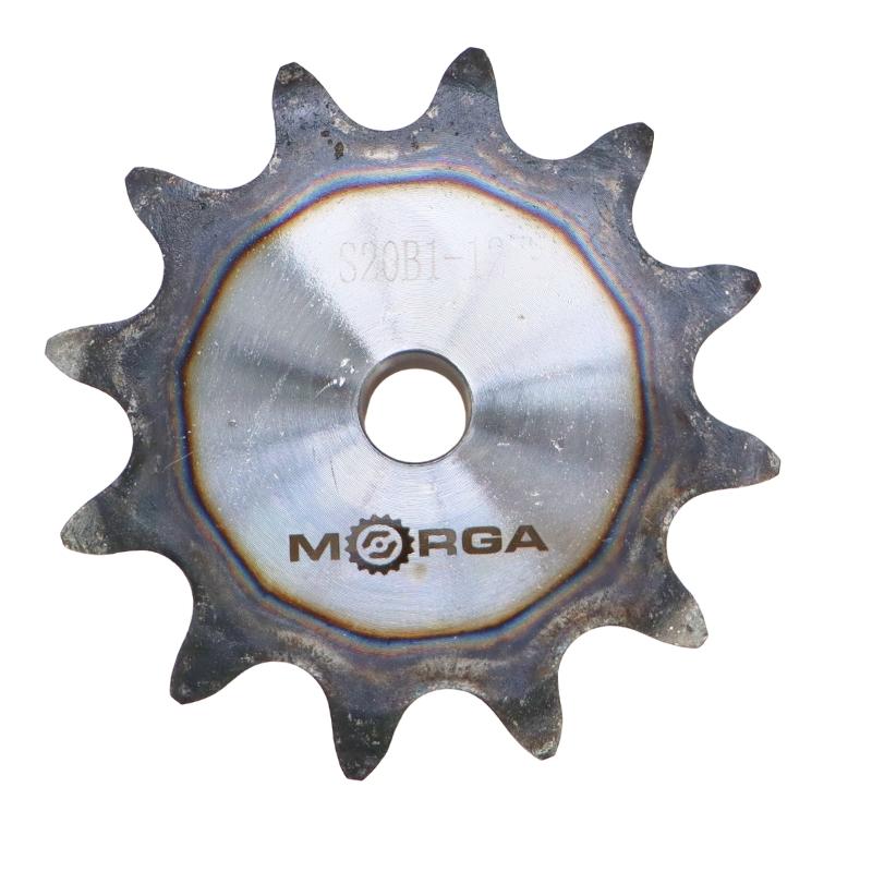 Hardened chain sprocket with flange, hub 20B-1 (R1 1.1/4) Z-12 outer diameter - 137 MORGA