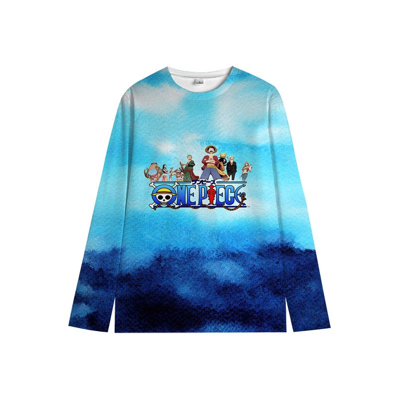 One Piece Luffy свитер Chopper Boys Girls Милая толстовка Zoro Sanji Kids Family Новогодние толстовки с круглым вырезом