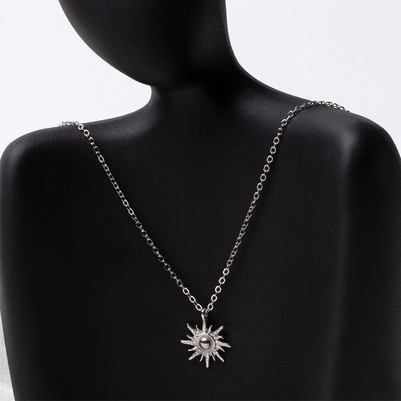 Sun God Necklace Jewelry Women's Gold Pendant Niche High-end Sweater Chain Accessories Light Luxury Collarbone Chain