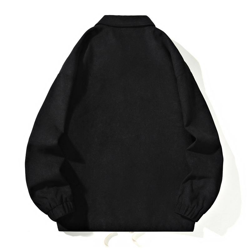 Men's Casual Spring and Autumn New Jacket Jacket Versatile Simple Jacket Men's Lapel Short Youth Solid Color