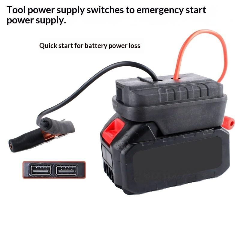 Emergency Car Battery Starting Booster 1Pcs 21V Igniter Starter Adapter With/without Dual USB - Emergency Start-Up Lighting