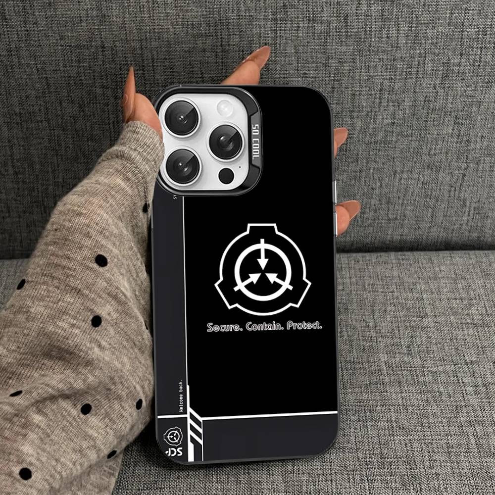 Крутой логотип S-scp для iPhone 17 16 15 14 13 12 11 Pro Max Plus Матовый цветной задний чехол для телефона