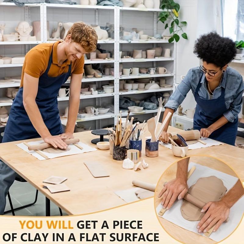 Деревянные направляющие для скалки для работы с керамикой и гончарной глиной 10 штук не заряженных полимерных полосок для регулировки толщины 5 размеров