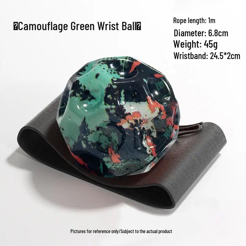 Luminous Rubber Wrist Ball with Elastic Rope - Kids' Rebound Toy for Boys' Boredom Relief