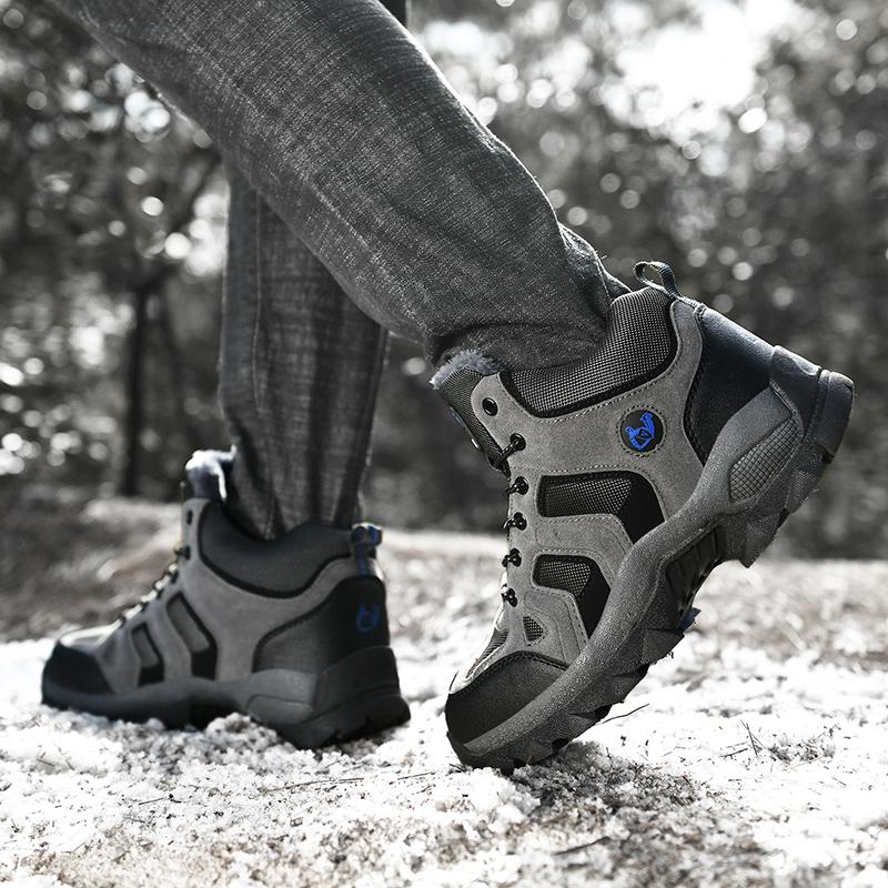 Новые полуботинки для активного отдыха, хлопковые ботинки, теплые альпинистские ботинки, мужская обувь, женская обувь, большой размер