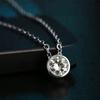 New Minimalist Round Pendant Necklace for Women Fashion Versatile Female Accessories Brilliant Cubic Zirconia Party Jewelry