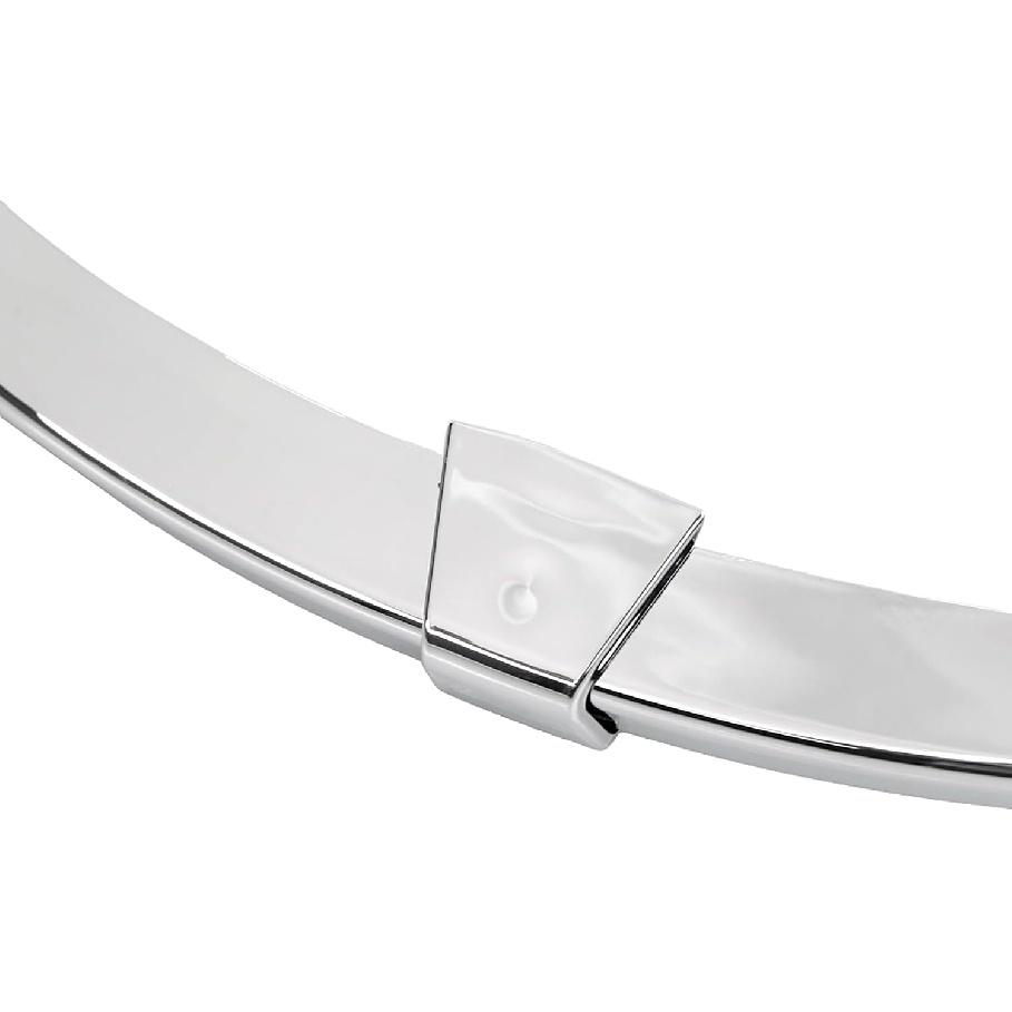 Chrome ABS Plastic Rear Fender Tip Mudguard Edge Trailing Trim for Harley Softail Deluxe FLSTN Model ONLY 2005-2017