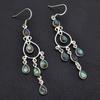 925 Sterling Silver Earring Gemstone Earring Long Dangle Earrings Jewelry Christmas Gift