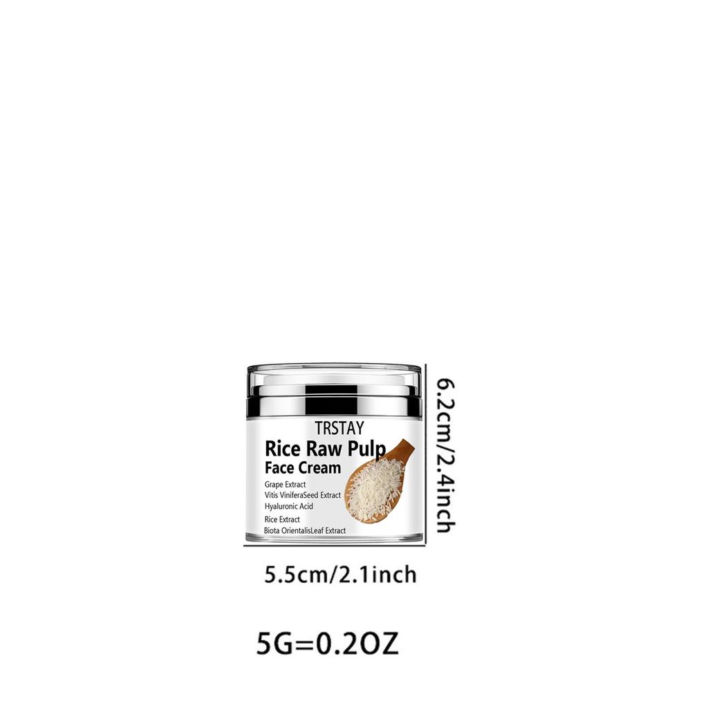 Крем для лица из сырой рисовой мякоти, увлажняющий крем для лица против старения с коллагеном и ретинолом, крем для лица против морщин