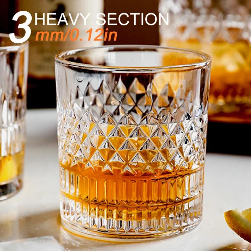 1/2/3pcs European Style Glass Cup, Household Transparent Foreign Wine Cup, Whiskey Glass, Creative Beer Glass, Liquor Set