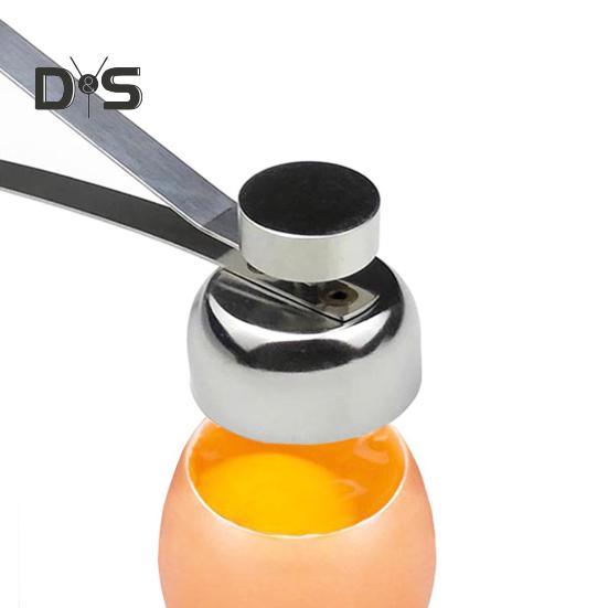 Пищевой резак для яичной скорлупы с двойной головкой, практичные металлические ножницы для яиц, нож для яиц, открывалка для скорлупы