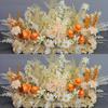 Wedding Aisle Floral Arrangement: Artificial Flower Basket & Row Decoration