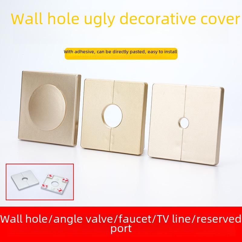 «Декоративная заглушка для отверстий в стене для труб кондиционера и крана»