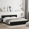 VidaXL Bed Frame with Headboard Black 200x200 Cm 3207456