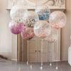 Decor Wedding Mixed Colors Pink Dots Party Decorations Filling Balloons Confetti Tissue Paper Round