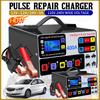 400A Intelligent Pulse Repair Charger Battery High Power Fast Charger 12V/24V Five-Stage Full Automatic Car Battery Charger 220W