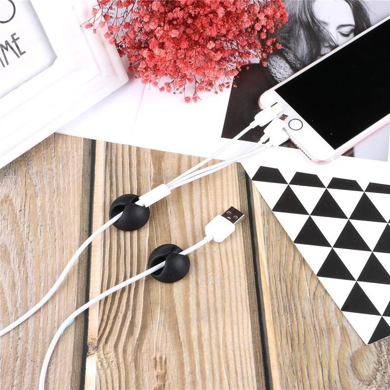 5/10/15 шт., зажимы для кабеля, органайзер для намотки кабеля, настольный органайзер для хранения проводов, зарядное устройство, держатель шнура для автомобиля, зарядка через USB-порт, планшет