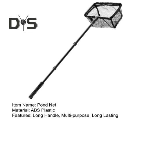 Подсачек рыболовный с телескопической рукояткой, длинной ручкой, многоцелевой, сетка для сбора листьев в бассейне, сетчатый мешок с ультрамелкой ячейкой